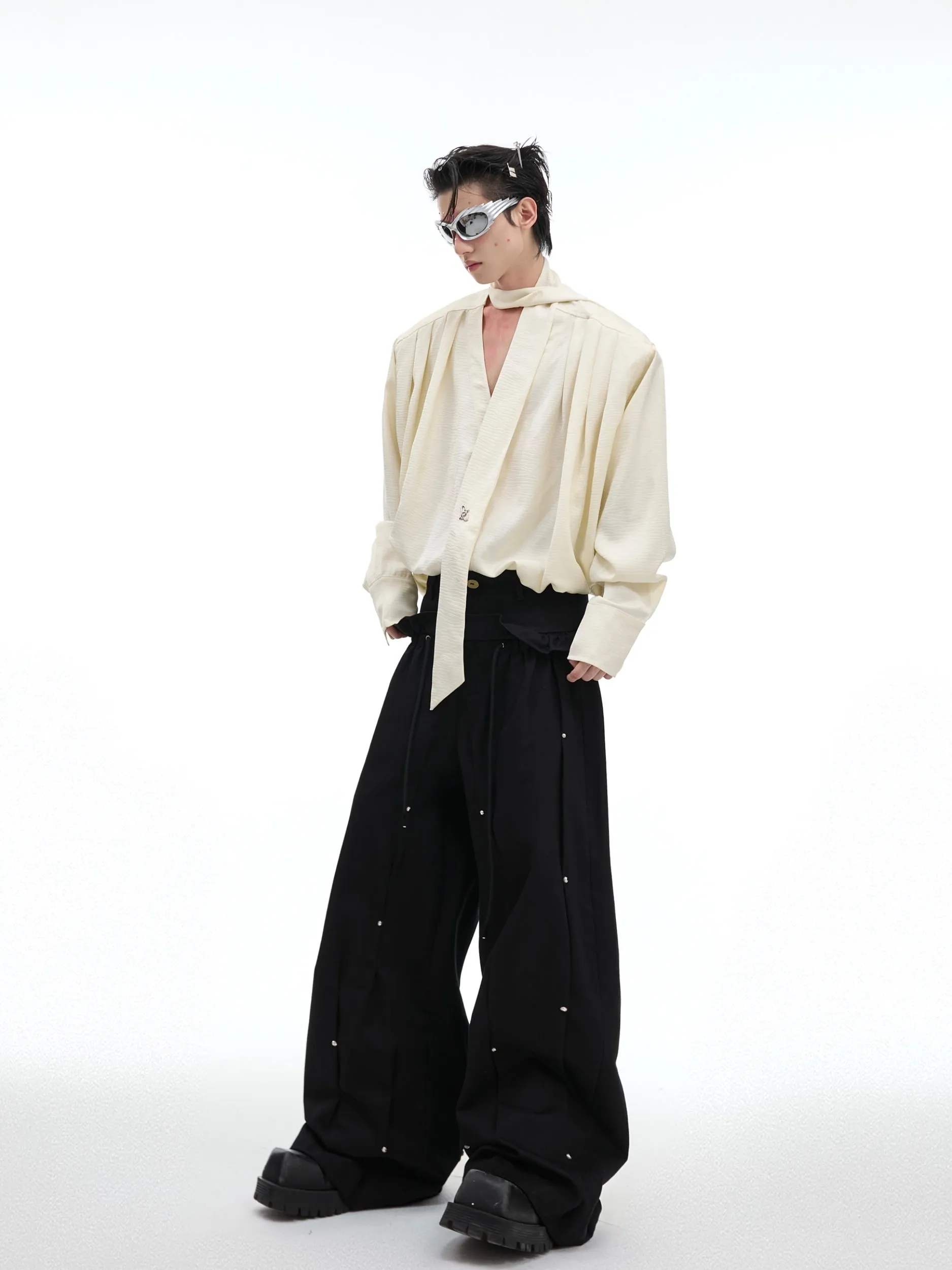 【24s Oct.】Deconstructed Silk Flowing Loose Shirt