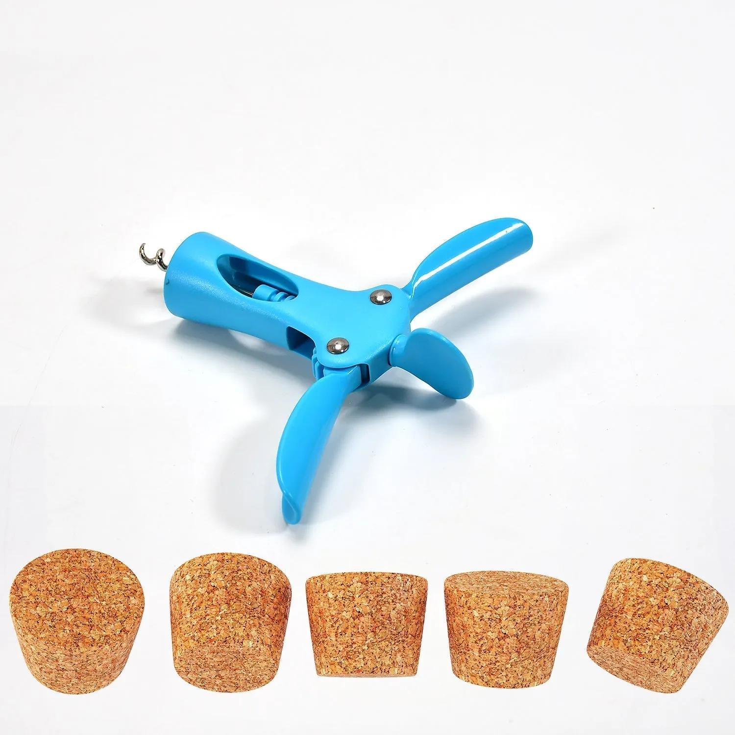 2843 Plastic Wing Corkscrew Wine Bottle Opener Simple and Stylish Wing Corkscrew Used in Kitchen Restaurant Bar