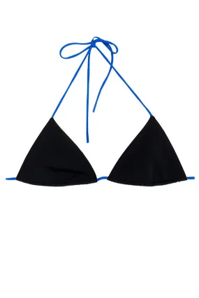 Black & Blue Bikini Top