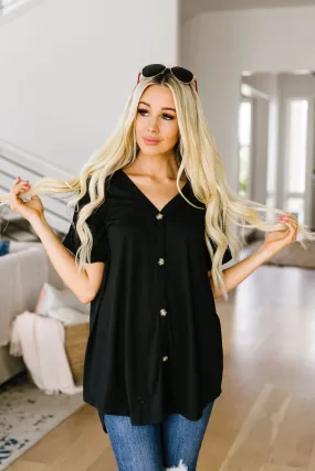 Button-down Comfort In Black