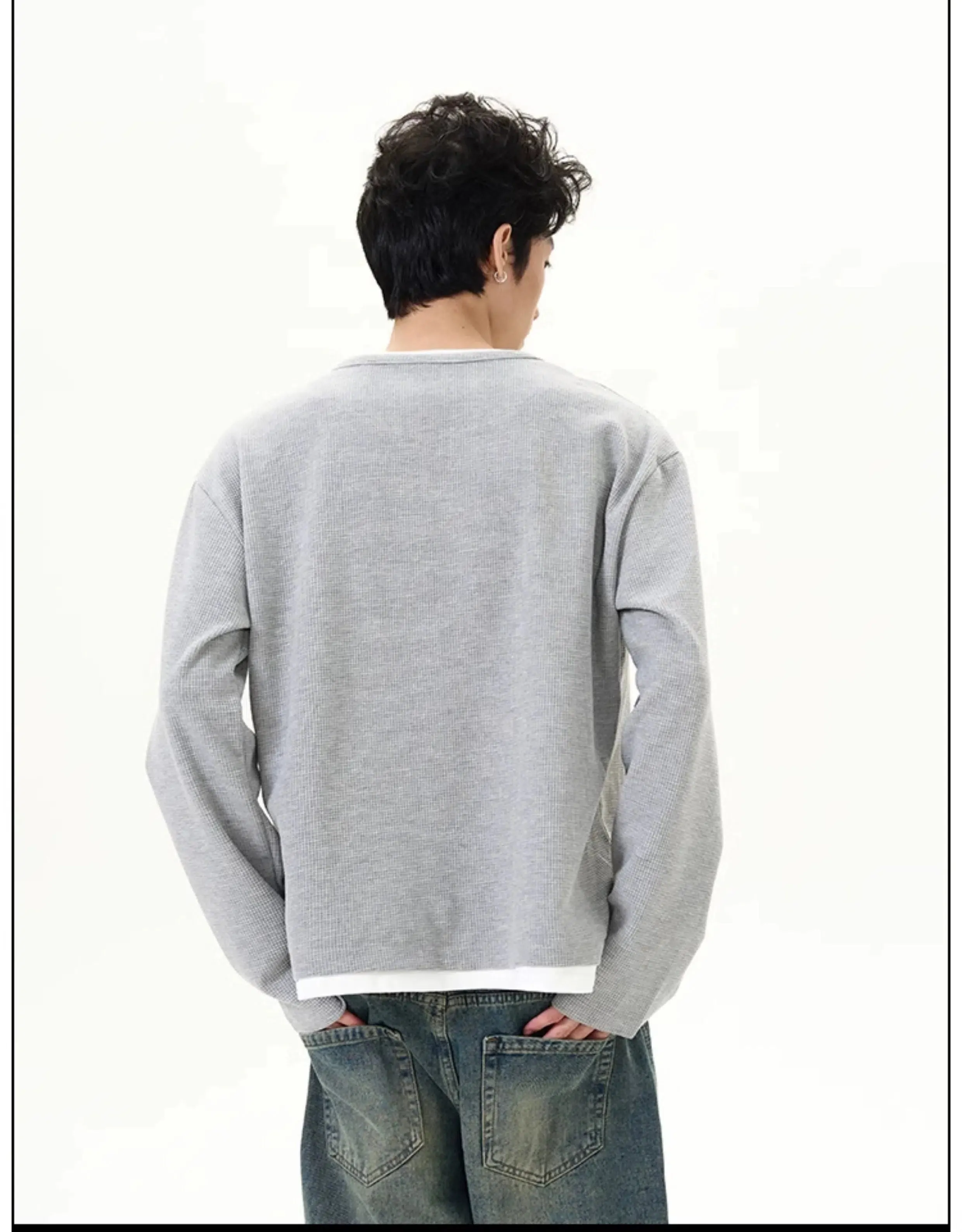 Casual Layered Long Sleeves Shirt