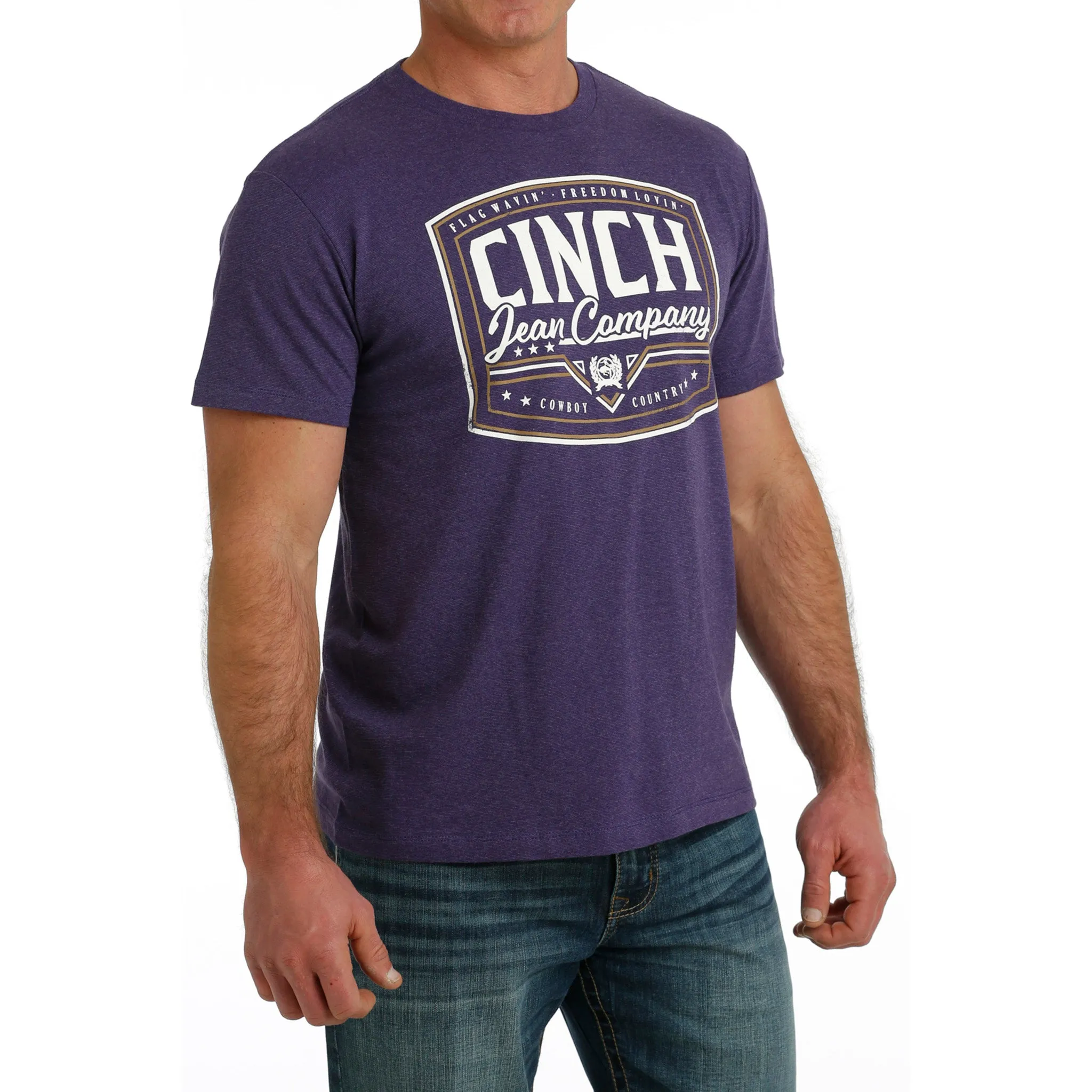 Cinch Men's Purple Tee