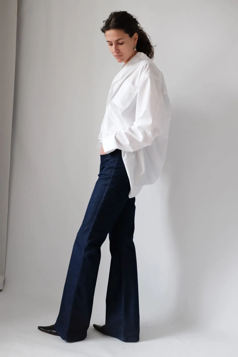 CLASSY VINTAGE WHITE OVERSHIRT