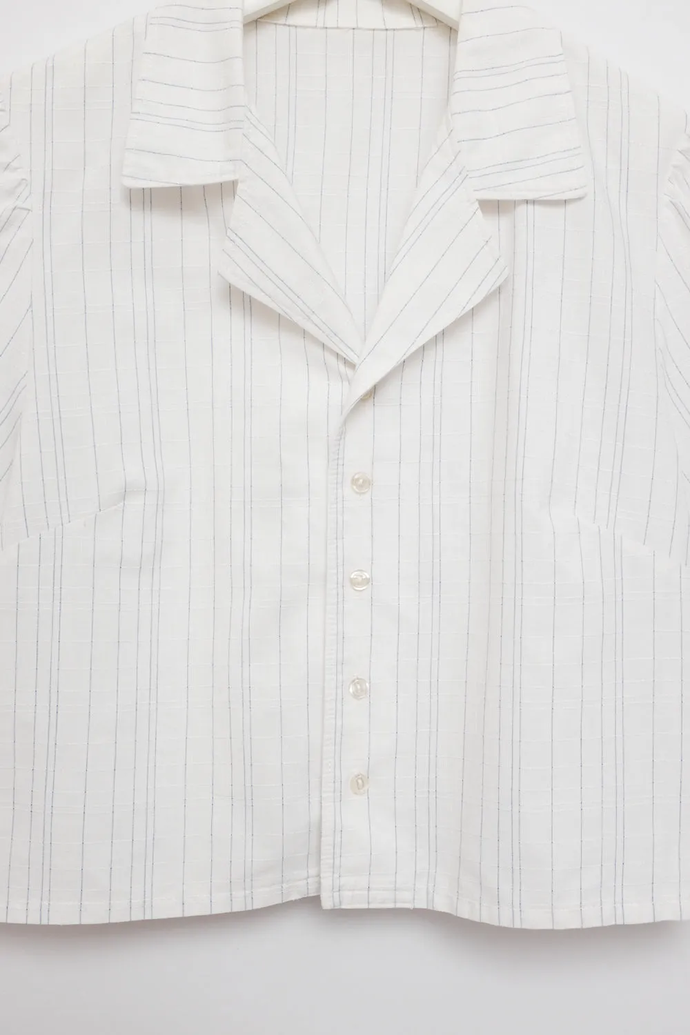CROP PINSTRIPE VINTAGE SHIRT