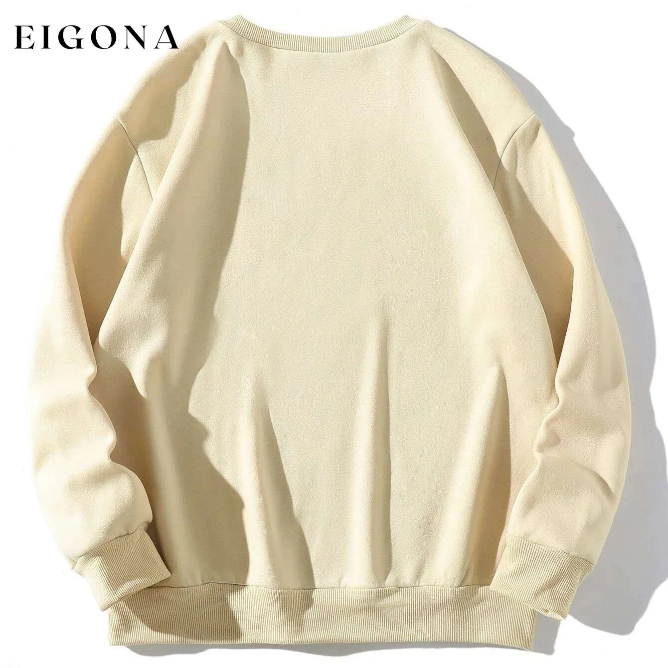 Graphic Print Thermal Sweatshirt