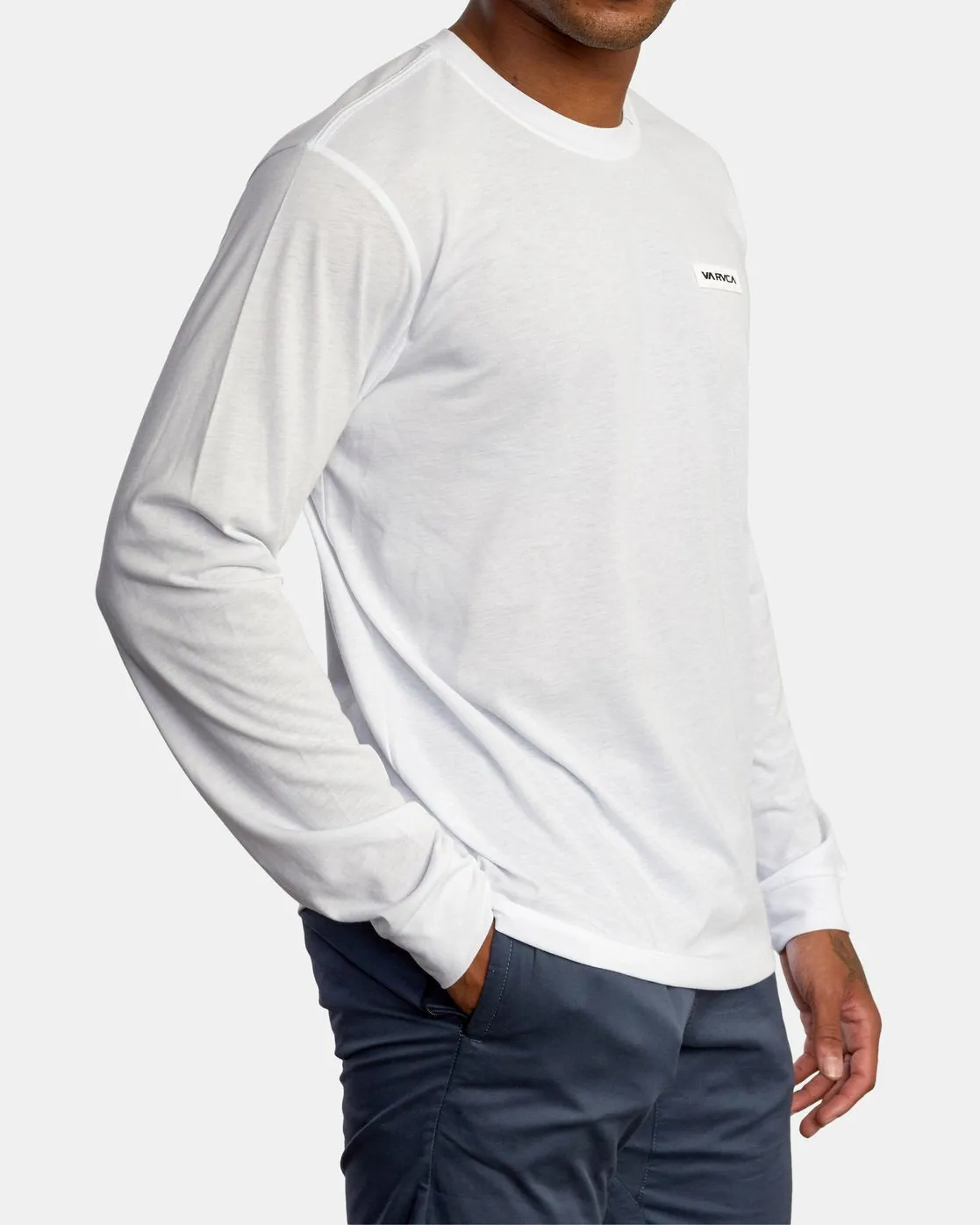 Icon Performance Long Sleeve Tee - White