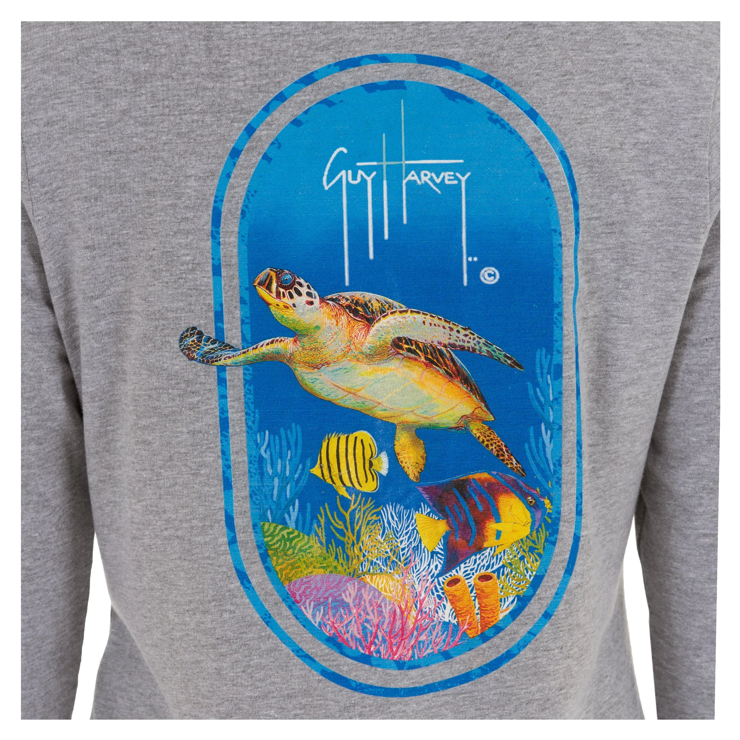Ladies Reef And Friends Long Sleeve Grey T-Shirt