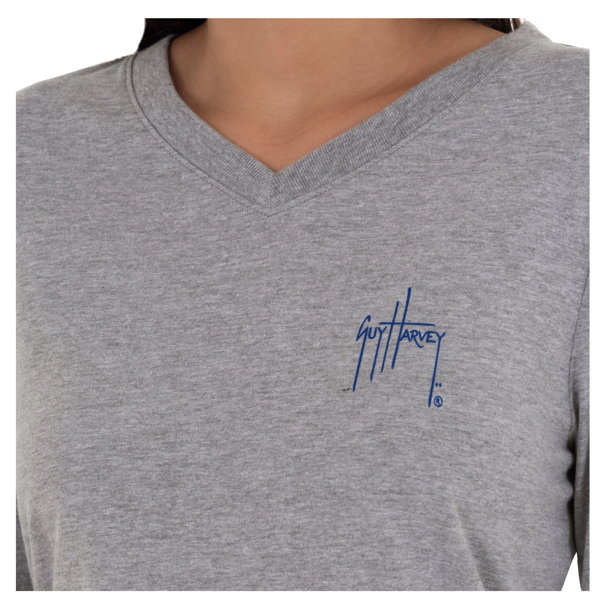 Ladies Reef And Friends Long Sleeve Grey T-Shirt