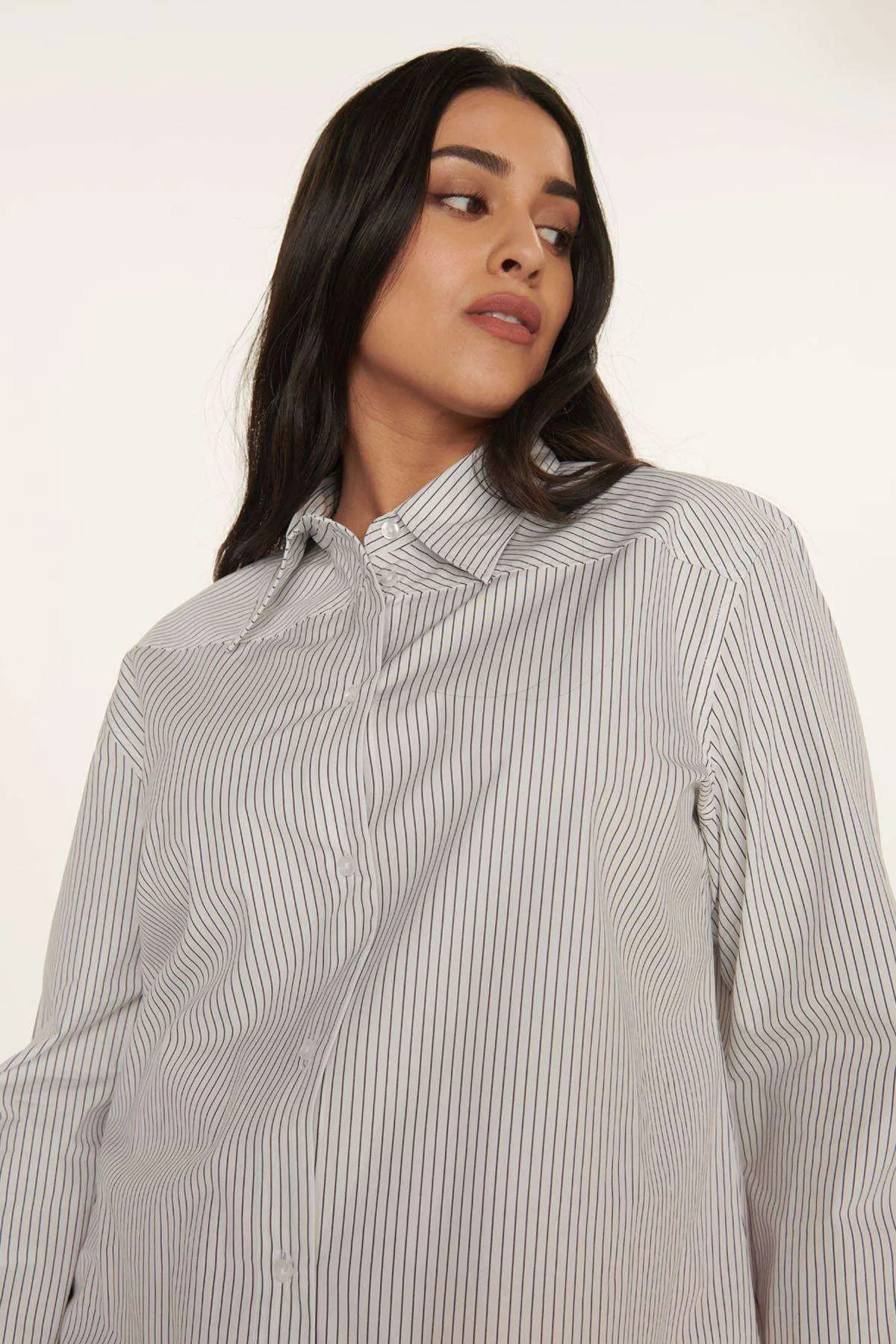Oversized Front Yoke Shirt