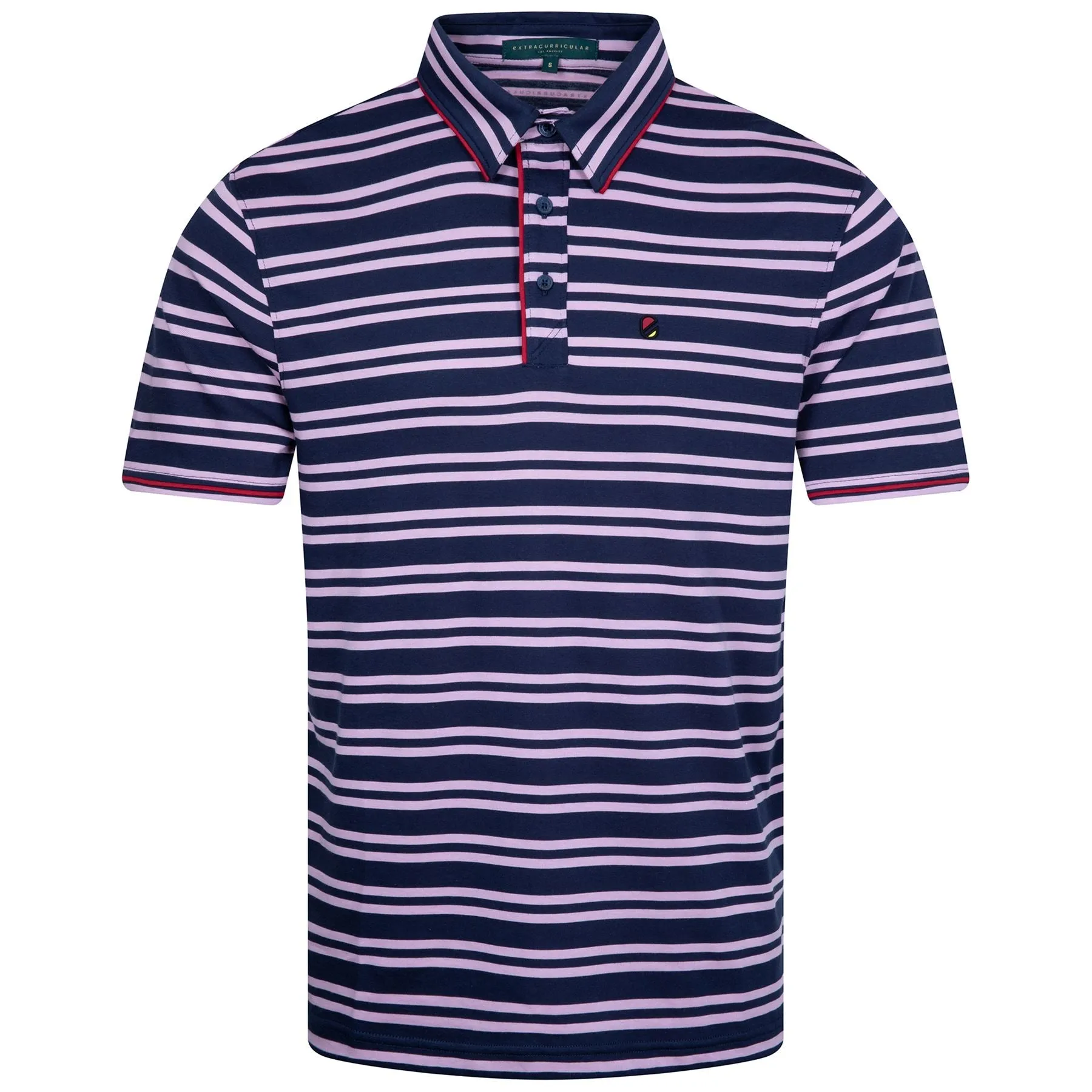 Rail Polo Mauve Stripe - SS23