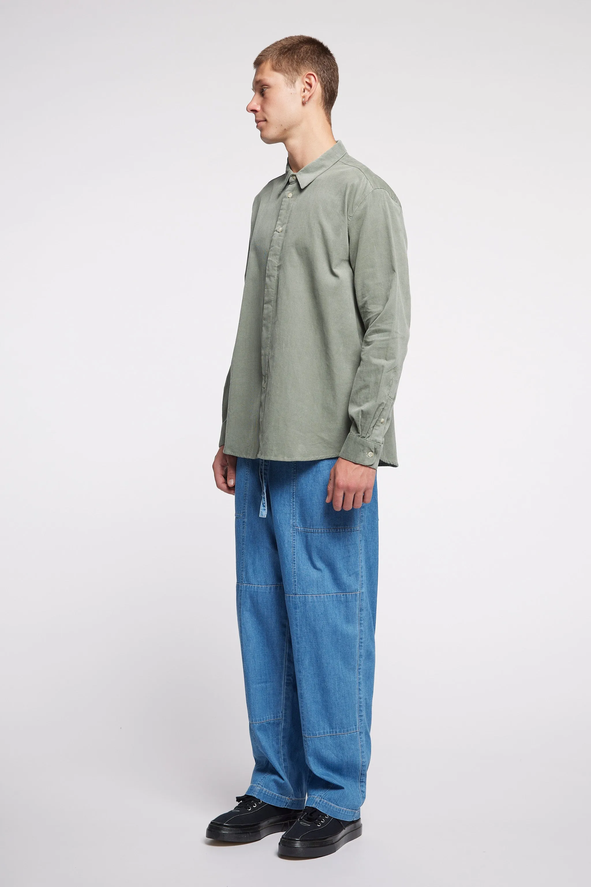 Rosewell Cord Shirt Seafoam