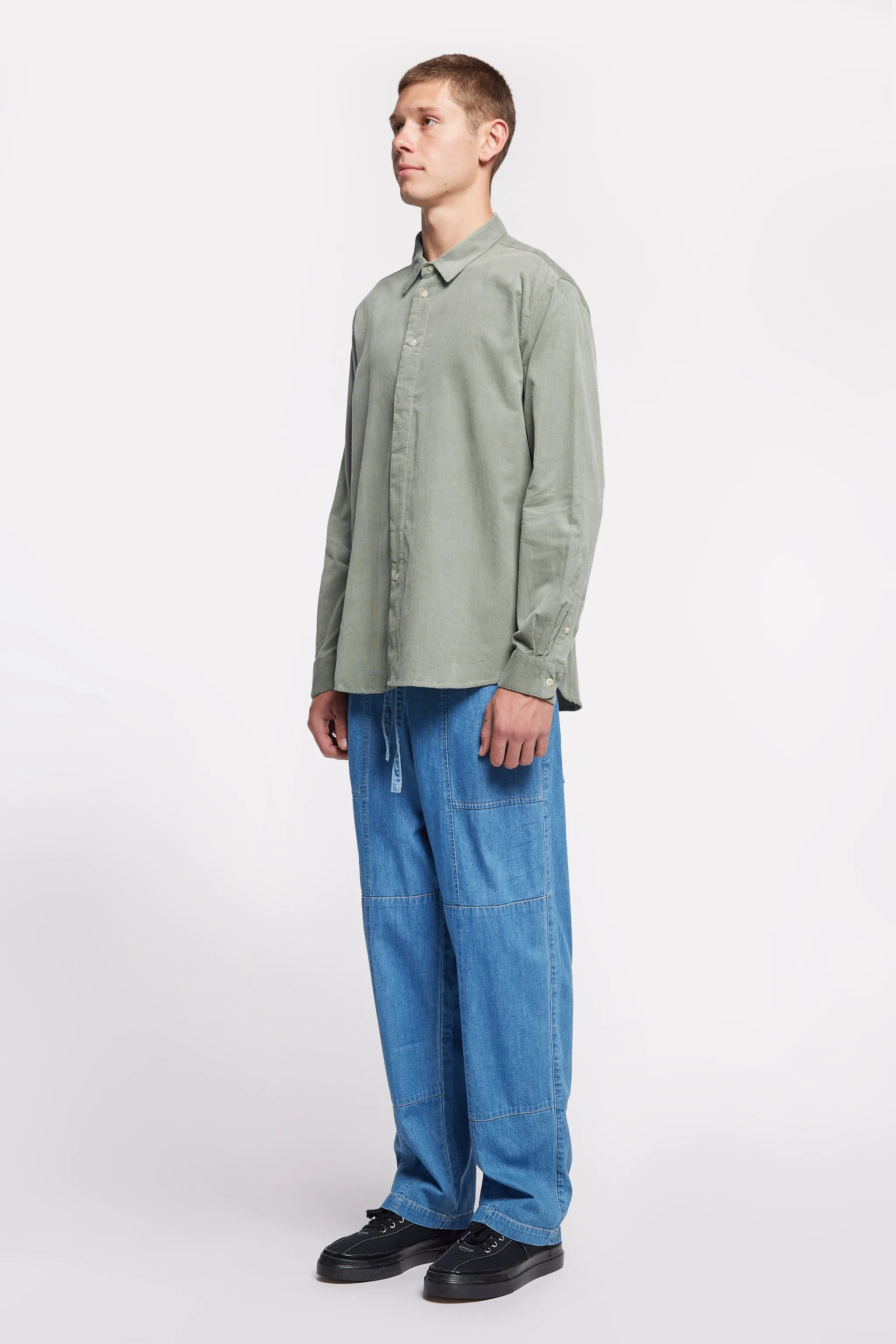Rosewell Cord Shirt Seafoam