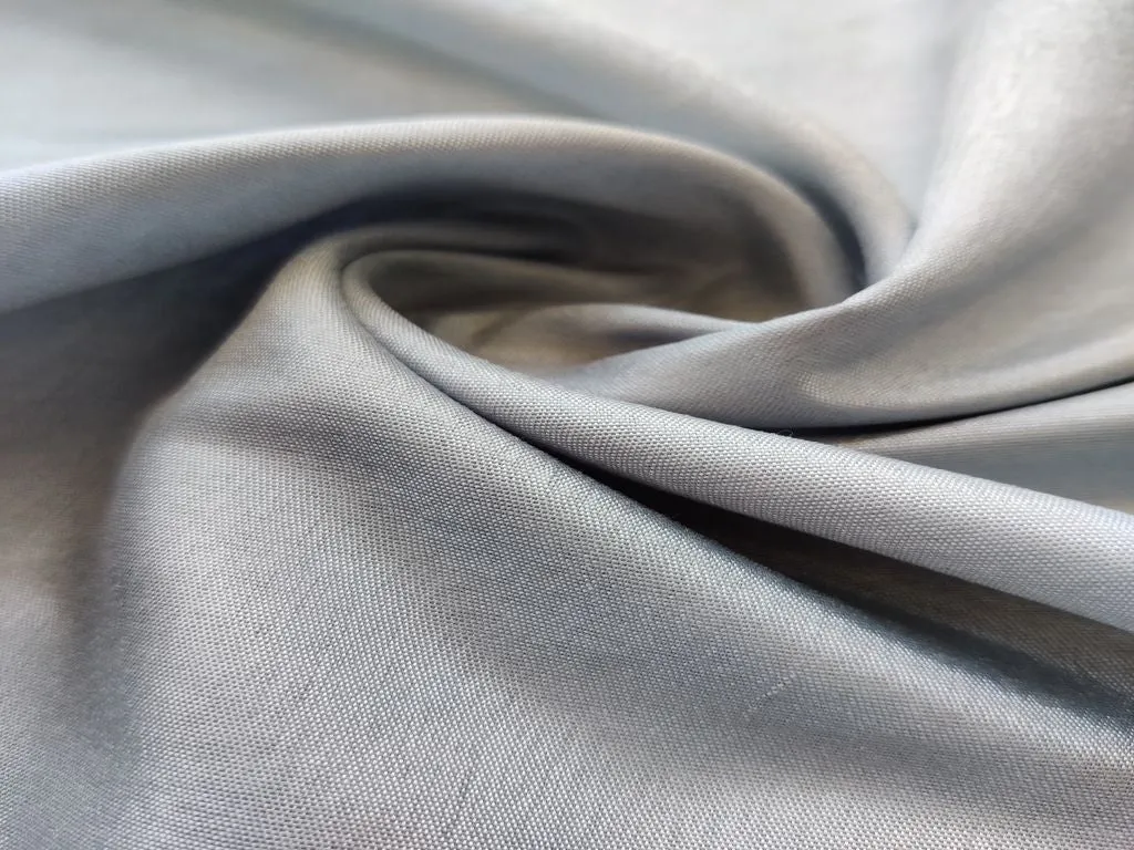 Silver Plain Rose Silk Fabric (Wholesale)