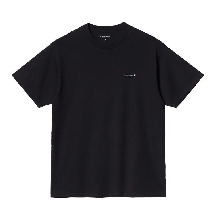 S/S SCRIPT EMBROIDERY T-SHIRT / CARHARTT WIP / BLACK