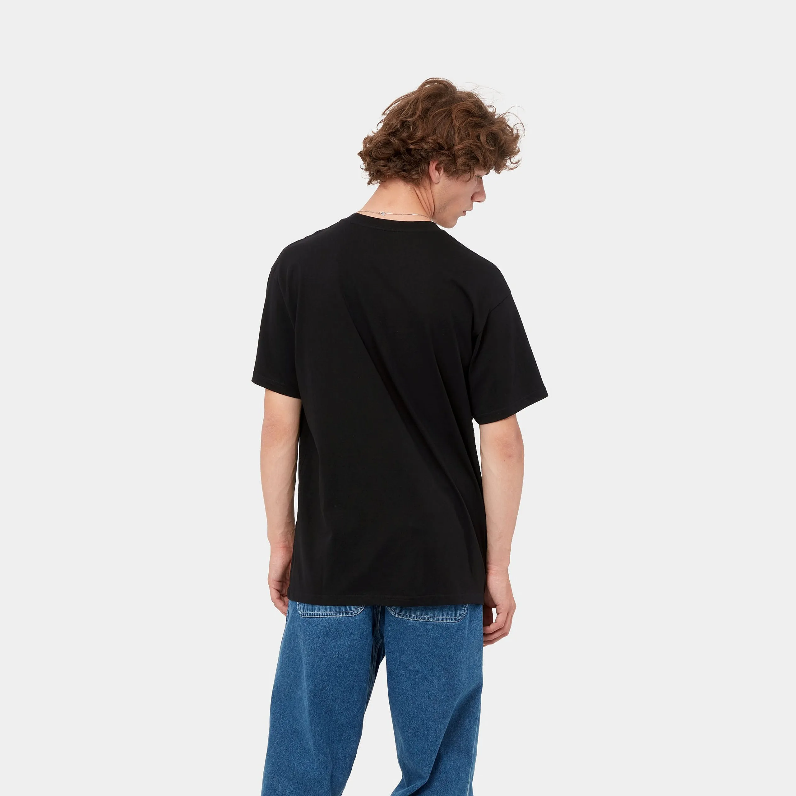 S/S SCRIPT EMBROIDERY T-SHIRT / CARHARTT WIP / BLACK